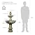 Naturefalls 48" Water Fountain Outdoor - Large Waterfall Fountain Outside, 3-Tiers Cascading, Fiber Reinforced Concrete, Indoor and Outdoor Fountain for Garden, Patio, Backyard, Lawn, Yard Decor