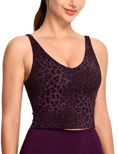 Image of THE GYM PEOPLE Womens' Sports Bra Longline Wirefree Padded with Medium Support