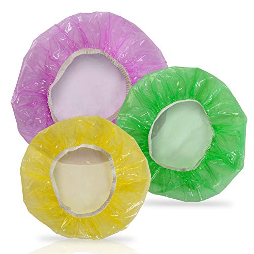 Besti Set Of 96 Colorful Elastic Food Storage Covers | Reusable Fitted Bowl Covers Great Substitute For Foil And Plastic Wrap | Translucent Stretchy Plate Cover Delivers Ultimate Convenience #TOP5