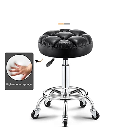 Tabouret à roulettes compact pour petits espaces et salons