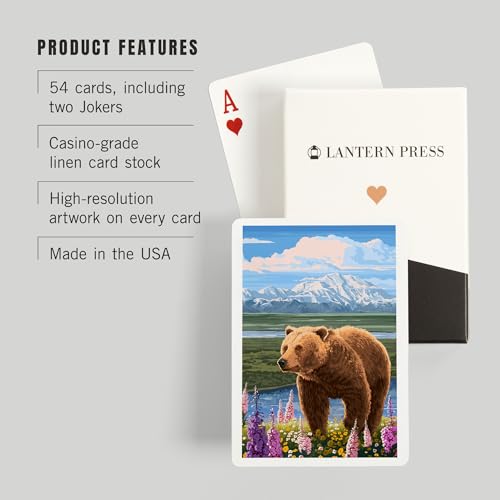 Juego de 52 Cartas de Póker Lantern Press miniatura 3