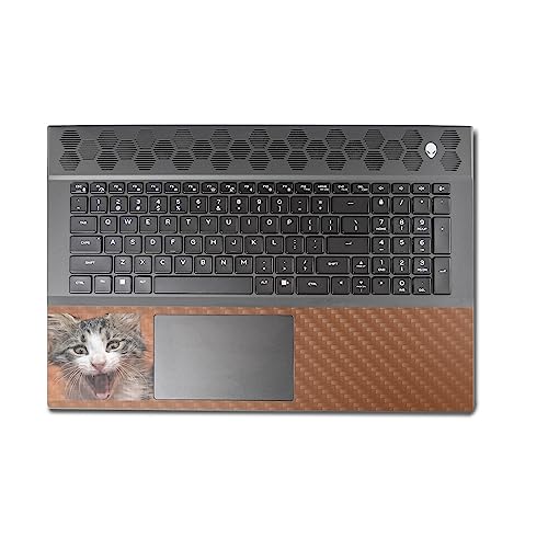 Image of MightySkins Carbon Fiber Skin Compatible with Alienware M18 R1 (2023) Full Wrap Kit - LOL Cat | Protective, Durable Textured Carbon Fiber Finish | Easy to Apply & Change Styles | Made in The USA