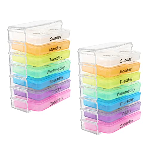 Ipetboom �|�[�^�u���s���{�b�N�X2�Z�b�g 7�w�R���p�[�g�����g�t�� PP�f�ސ� �����J�o�[�̗p �T�ԓ� �Ǘ��p �g�ю��[�P�[�X ���O���s ����