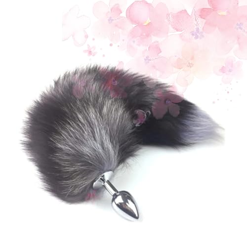 MelBiz Fóxtậil Anậl Bṵttpḹṵg AnṤ Fox Tail Stopper Stira Camicie a Vapore Marrone