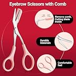 TsMADDTs Tweezers for Women Facial Hair, 8 in 1 Eyebrow Kit with Tweezers, Eyebrow Trimmer Scissors, Razor, Brush with Travel Bag, Hair Plucking Daily Beauty Tools - Image 4