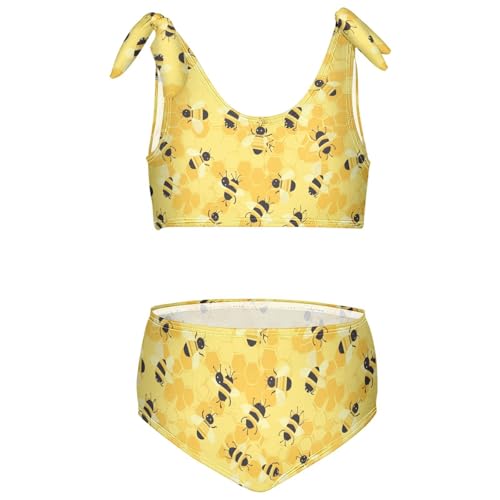 Image of Boccsty Cute Crab Red Blue Girls Swimsuits Kids Bikini Sets 2 Pcs Bathing Suit for 3T