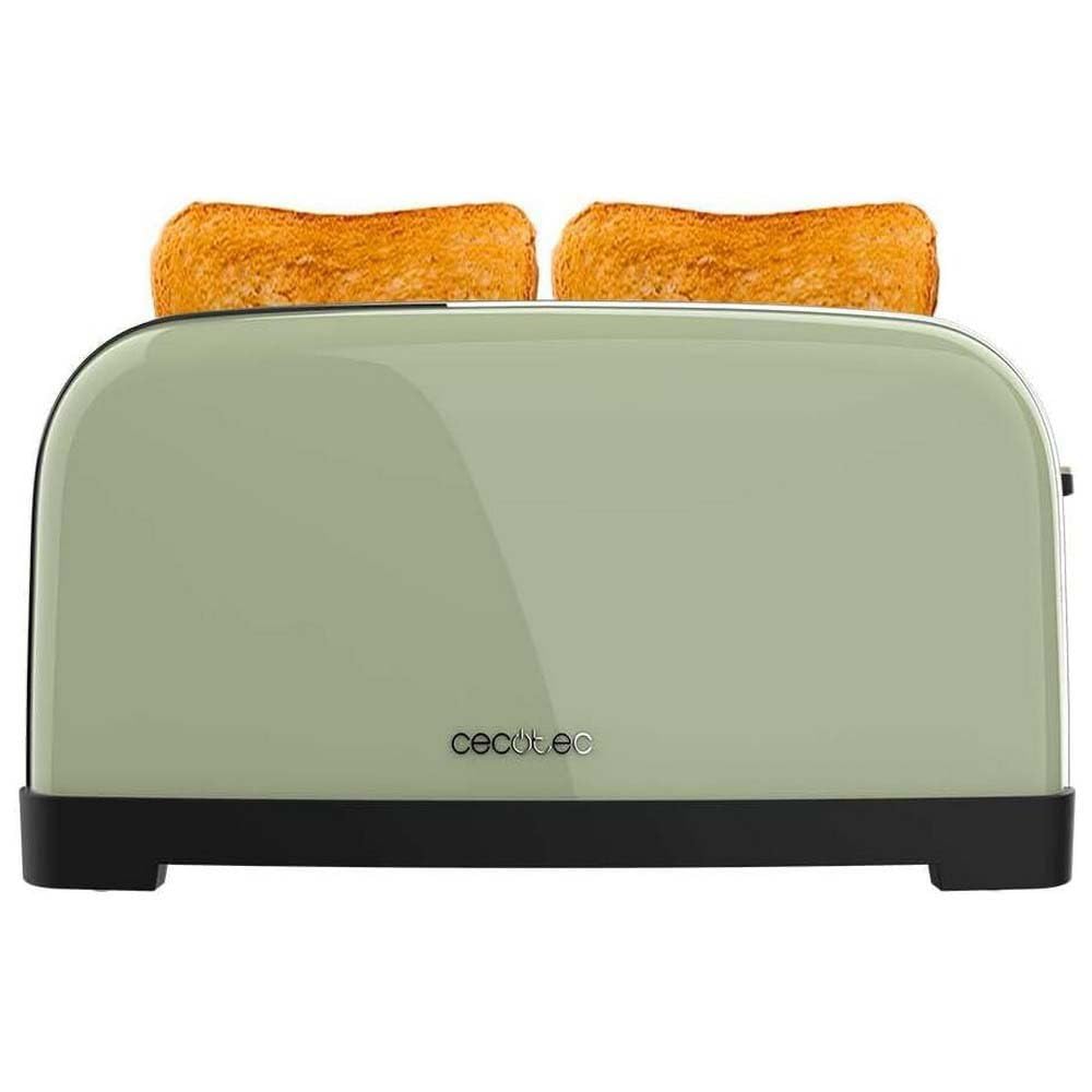 Cecotec Tostador Vertical Toastin' Time 1500 Green, 1500W, Doble ranura larga y ranura ancha 3,8cm, Varillas Superiores, Acero Inoxidable, Apagado y Pop-up Automático, Recogemigas — view 3