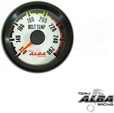 UTV Belt Temperature Gauge for RZR XP 900 / XP4 white face/red light