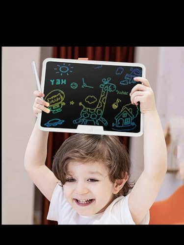 Image of Tvara 16-Inch LCD Writing Rechargeable Tablet, Color Display, Eco-Friendly, Notepad for Kids (White)