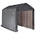 ShelterLogic 6' x 12' x 8' Shed-in-a-Box All Season Steel Metal Peak Roof Outdoor Storage Shed with Waterproof Cover and Heavy Duty Reusable Auger Anchors