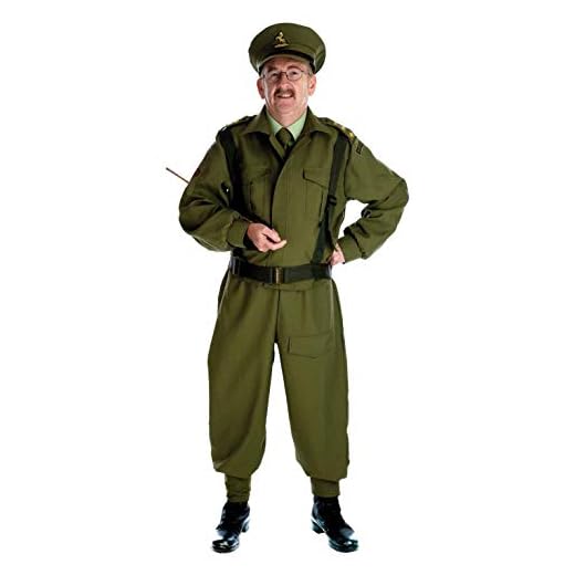 Fun Shack Disfraz Soldado Hombre Verde, Disfraz Militar Hombre WW2, Disfraz Militar Hombre Adulto, Disfraz Soldado Adulto, Disfraz Carnaval Hombre Talla M