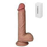 EndoH Silicone Realistic Dildo Fake Penis for Vaginal and Anal Sex, Adult Sex Toy G-spot Prostate Orgasm Lifelike Dick with Strong Suction Cup Compatible Strap-on Harness, Flesh