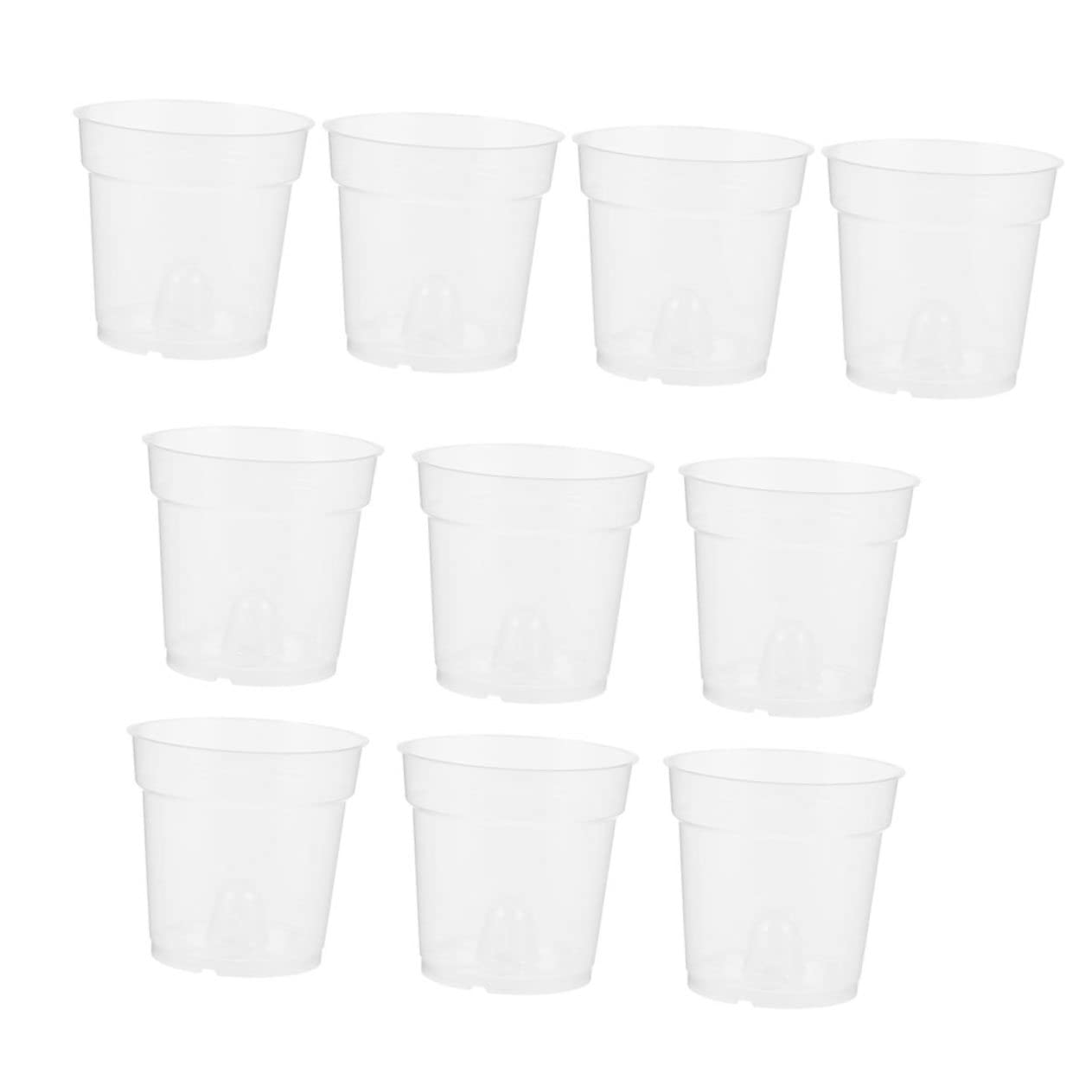 ibasenice 20Pcs Transparent Orchid Pots Durable Material Plant Nursery Containers Breathable Flower Planters for Home and Garden Decor for Plant Growth and Ventilation