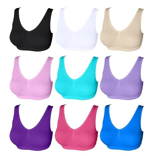 Soutien-gorge confortable pour le yoga et le sommeil sans armatures lot de 3