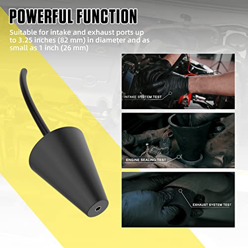 Smoke Cone Leak Detector Exhaust Intake Boot Adapter Diagnostics for