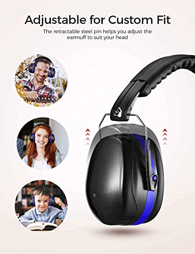 YingErTool Ear Defenders Adults, SNR 34 Hearing Protection for Shooting Adjustable Noise Cancelling Headphones for Autism DIY - Image 2