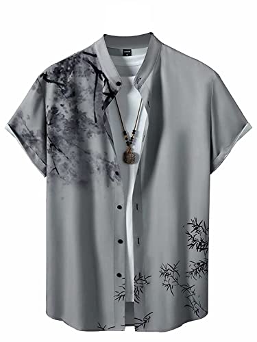 Image of Men's Lycra Digital Print Casual New Shirt Casual Shirts