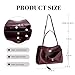 hedexe Genuine Leather Tote Bag for Women: Soft Leather Shoulder Handbags for Ladies - Large Satchel Purse for Travel Work(Burgundy)