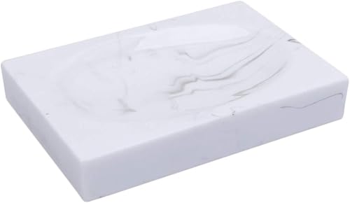 Healifty Soporte para jabonera, 1 unidad, bandejas decorativas, bandeja decorativa para bañera, bandeja decorativa de baño, bandeja de resina,