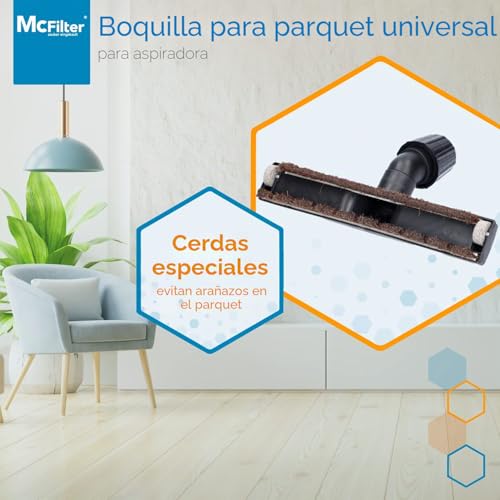 Miniatura 3 de Boquilla Universal Para Parqué, De 30 A 37 Mm, 30 Cm De Ancho, Adecuada Para Miele, Bosch, Siemens, Kärcher, Aeg, Electrolux, Bomann, Etc.