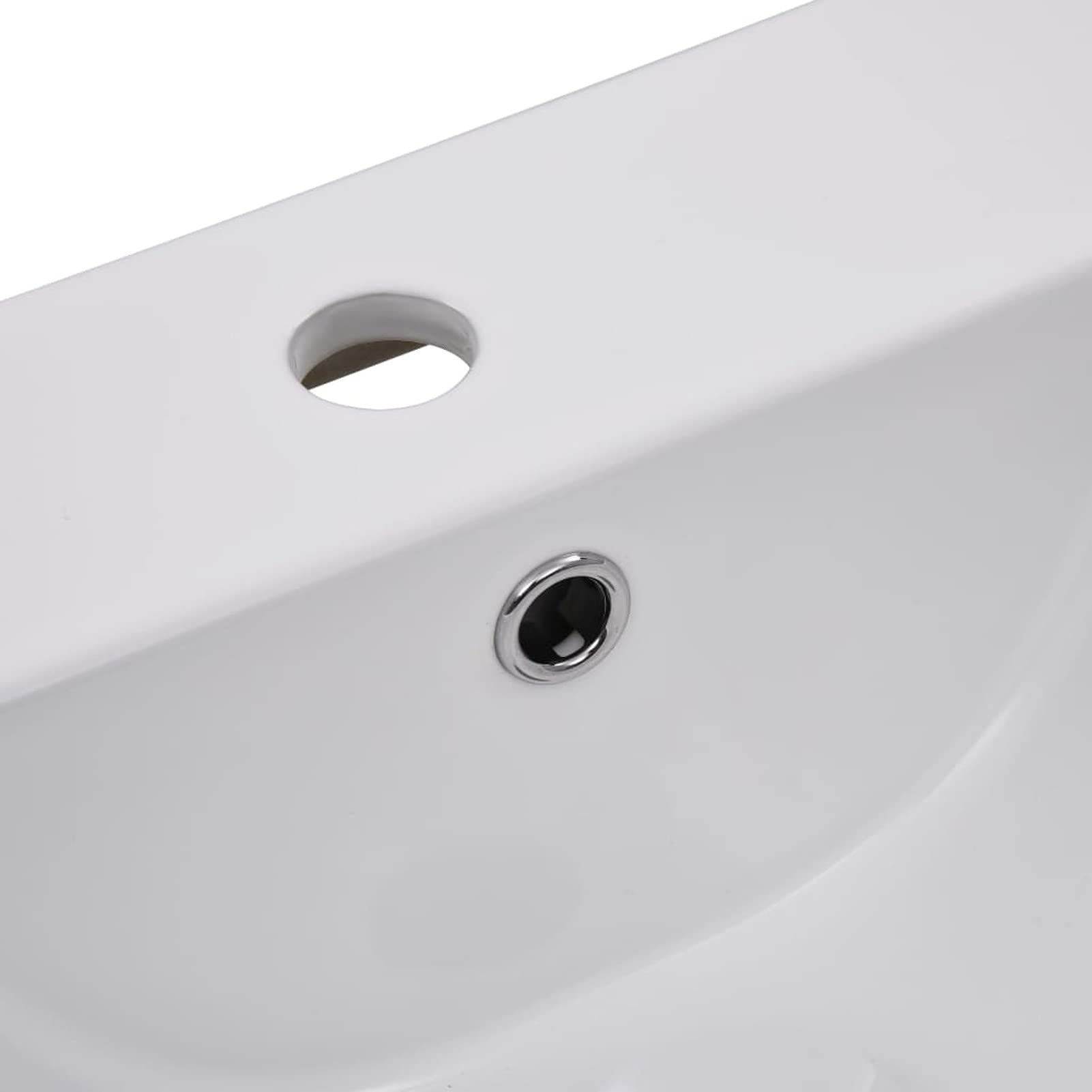 ShGaxin Lavabo encastrado, Lavabo sobre Encimera, Lavabo Baño, Muebles De Baño, Mueble Lavabo, de cerámica Blanco 42x39x18 cm