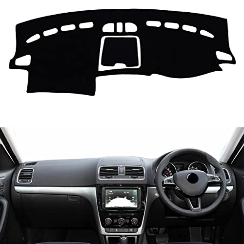 Tapis de tableau de bord Skoda Yeti 2009-2017 conduite à droite protection noire antidérapante
