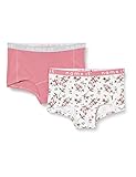 elastische Baumwolle NAME IT Mädchen NKFHIPSTER 2P WE Heather Rose AOP NOOS Hipster-Höschen, 110-116