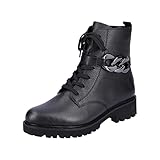 Auswechselbare Einlegesohle Remonte Damen D8699 Fashion Boot, schwarz, 37 EU