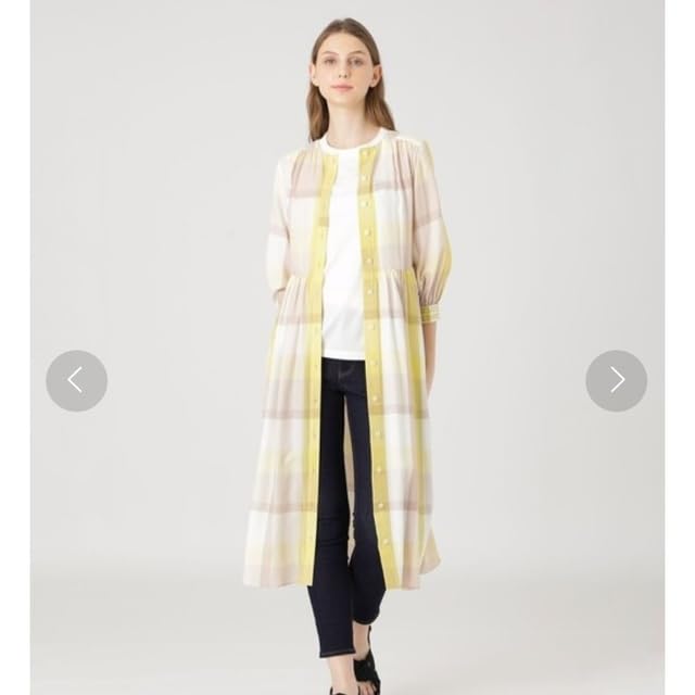 美品 ブルーレーベルクレストブリッジ シャツワンピース チェック 長濱ねる 長濱ねるちゃん着用 ブルーレーベルクレストブリッジ チェック