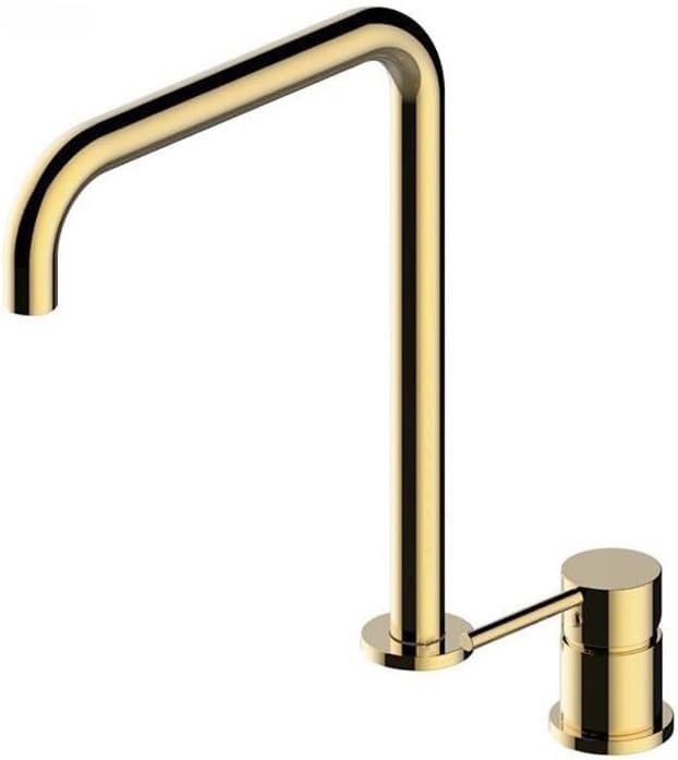Robinet de lavabo or rose en laiton chic pour une salle de bain moderne
