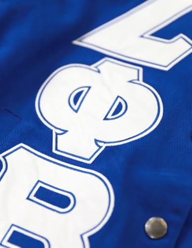 Big Boy Zeta Phi/Φ Beta Divine 9 S12 Racing Twill Jacket [Royal Blue] - ID#68412-146-208-0-04