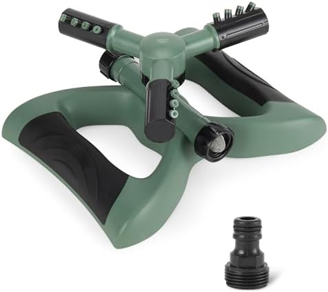 Amazon Basics Garden Rotating Sprinklers, Green, Pack of 1