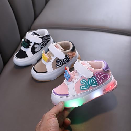 Toddler Boys Cute Sneakers Baby Girls Walking Running Athletic Shoes Flat Wide Slip On Lightweight Sports Trainers4