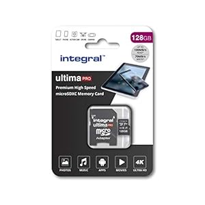Integral 128GB Micro SD Card 4K Video Premium High Speed Memory Card SDXC Up to 100MB s Read Speed and 50MB s Write…