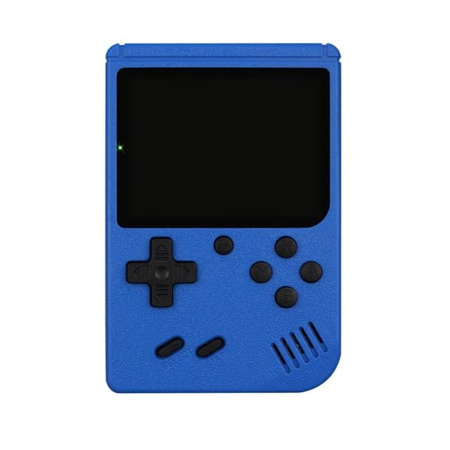 Mini Consola portátil Retro de Videojuegos con 400 Juegos de 8 bits Pantalla LCD a Color de 3,0 Pulgadas. (Azul Oscuro)