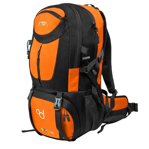 OcioDual 50L Wanderrucksack Wasserdicht Ultraleicht Trekkingrucksack Outdoor Rucksack mit Mehreren Fächern für Camping und Reisen