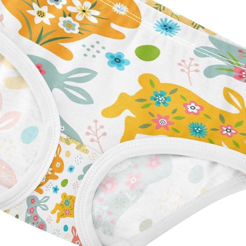 Joisal Aesthetic Girls Underwear Toddlers 2t Cotton Panties for Girl Easter Bunny Eggs Briefs Underpants4