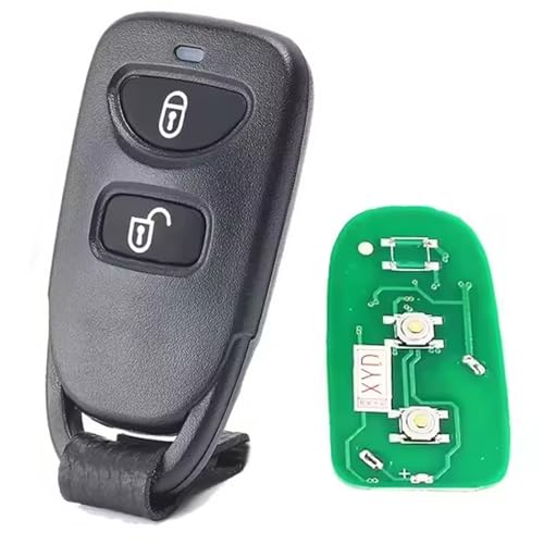 ProPlip Clé complète avec électronique à Programmer Compatible avec Hyundai I10 Santa Fe Tucson 434MHz 2 Boutons Télécommande Vierge