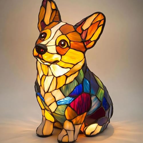 Kosinso LED Chihuahua/Französische Bulldogge/Dackel Lampe/Corgi Lampe/Mops Lamp, Haustier-Dekolampe für Hundefans (Dackel)