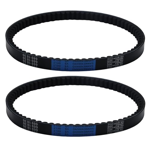 Image of 669-18-30 6691830 CVT Drive Belt for GY6 49cc 50cc 139QMB Scooter Moped ATV Go Kart, Replacement for Roketa Baja Tank Jmstar Taotao Jonway Vespa, Replaces 669 18 30 (2 Pcs)