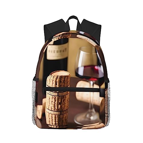 Sac à dos en liège avec poches en taille unique One Size noir