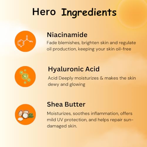 Image of LapinD'or Radiant Sun Protection SPF 50 (50 gm) | PA++++ | UVA /UVB Sunscreen Protection | Enriched with Shea Butter, Niacinamide & Hyaluronic Acid | Sunscreen SPF 50 for All Skin Types