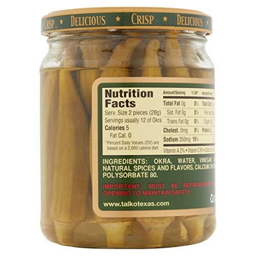 Talk O Texas Okra Pickled Mild (2 Count) (Pack Of 2) #TOP3