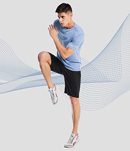 Image of Dry Fit Athletic Shirts for Men Short /Long Sleeve Workout Shirt