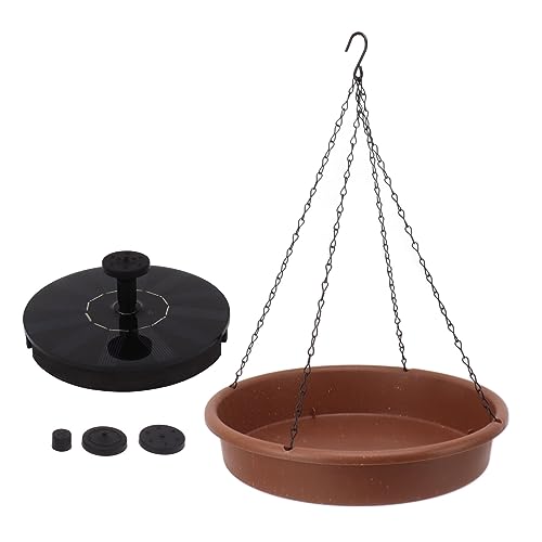 Tigela para Banho de Pássaros, 5 Bicos Fonte de Banho Solar Prática Decorativa para Pássaros Com Cor