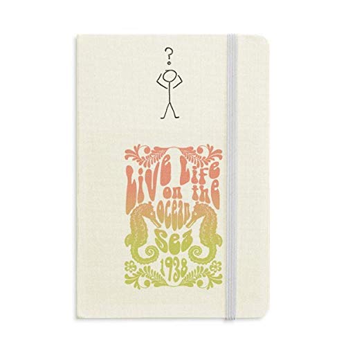 Carnet de questions Hippocampus A5 cahier de notes coloré journal intime guidé
