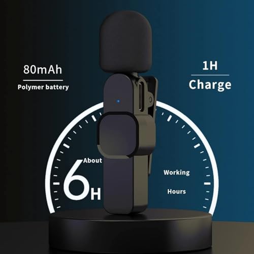 Image of K8 Wireless Microphone Lavalier Mini Mic | Plug and Play | Lightning & Type-C Receiver for for iPhone, Android, Vlogging, YouTube & Online Class