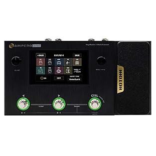 240+ Built-in Guitar/Bass/Acoustic Effects with 64 Legendary Amp Models and 60 carefully selected IR Cabinet Simulations, 24-bit signal processing, up to 120dB S/N ratio 100 Built-in Drum Rhythms and 100 Seconds Looper, 198 Presets, Adjustable Signal...