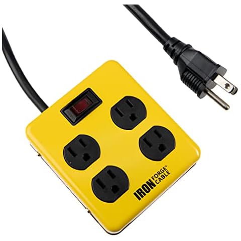 Iron Forge Cable 4 Outlets Surge Protector Power Strip Cover