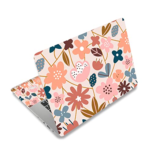 Adhésif ordinateur portable vinyle contre les chocs motif fleurs printanières